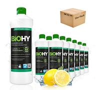 BiOHY Nettoyant de sol pour robot aspirateur laveur (12 x 1l Bouteille) | concentré pour tous les robots d'essuyage et d'aspiration à fonction humide | durable & écologique (Wischroboter)