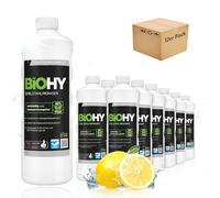 BiOHY Nettoyant pour acier inoxydable (12 x 1l Bouteille) | Entretien de l'acier inoxydable pour un nouvel éclat sans traces | Protection digitales, les taches (Edelstahlreiniger)