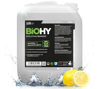 BiOHY Nettoyant pour acier inoxydable (Bidon de 10l) | Entretien de l'acier inoxydable pour un nouvel éclat sans traces | Protection digitales, les taches (Edelstahlreiniger)