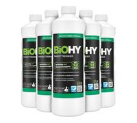 BiOHY Nettoyant pour parquet (6 x 1l Bouteille) | Idéal pour les parquets vitrifiés | Doux pour le matériel et sans effet regraissant | nettoyage sans traces (Parkettreiniger)