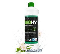 BiOHY Nettoyant pour parquet (Bouteille de 1l) | Idéal pour les parquets vitrifiés | Doux pour le matériel et sans effet regraissant | nettoyage sans traces (Parkettreiniger)