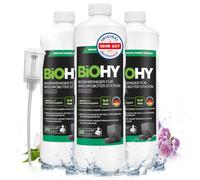 BiOHY Nettoyant pour robot nettoyeur station parfum printemps (3 x 1 l | Compatible avec les robots nettoyeurs et aspirateurs Roborock, Dreame, Ecovacs, Tineco, Mova et Bissell