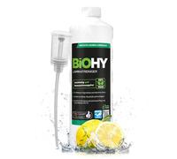 BiOHY Nettoyant pour stratifiés (Bouteille de 1l) + Distributeur | Soin du bois précieux grâce à une combinaison de tensioactifs spécialement adaptée | réduit le resalissement (Laminatreiniger)
