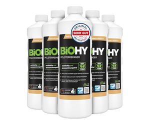 BiOHY Nettoyant spécial pour Meubles rembourrés (6 x 1l Bouteille) | Idéal pour Les sièges d'auto, canapés, Matelas, aspirateur à eau (Polsterreiniger)