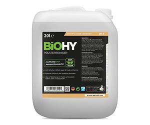 BiOHY Nettoyant spécial pour Meubles rembourrés (Bidon de 10l) | Idéal pour Les sièges d'auto, canapés, Matelas | pour des aspirateurs à eau | détachant (Polsterreiniger)