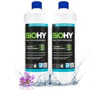 BiOHY Nettoyant vitres professionnel (2 x 1l Bouteille) | Nettoyage sans Bandes des Surfaces de Verre, de fenêtres et de miroirs (Fensterreiniger)