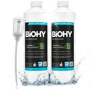 BiOHY Nettoyeur de canalisation (2 x 1l Bouteille) + Distributeur | Nettoyant Liquide pour Le Bain, la Douche, la Baignoire, Les obstructions, Les Cheveux, etc. des drains obstrués (Rohrreiniger)