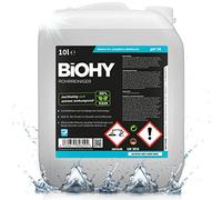 BiOHY Nettoyeur de canalisation (Bidon de 10l) | Nettoyant liquide pour bain, douche, baignoire | dénoue les cheveux en un éclair | canalisations bouchées (Rohrreiniger)