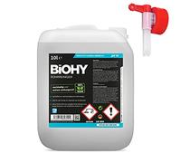 BiOHY Nettoyeur de canalisation (Bidon de 10l) + Robinet | Nettoyant Liquide pour Le Bain, la Douche, la Baignoire, Les obstructions, Les Cheveux, etc. des drains obstrués (Rohrreiniger)