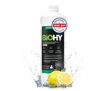 BiOHY Produit de nettoyage pour robot aspirateur (Bouteille de 1l) | Spécialement conçu pour les stations de nettoyage | Prolonge la durée de vie de la station d'aspiration (Wischroboter Station)