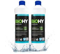 BiOHY Produit de rinçage (2 x 1l Bouteille) | Convient à Tous Les Lave-Vaisselle, pour Une Brillance imbattable des Verres et de la Vaisselle sans Taches d'eau (Klarspüler)