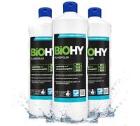 BiOHY Produit de rinçage (3 x 1l Bouteille) | Convient à Tous Les Lave-Vaisselle, pour Une Brillance imbattable des Verres et de la Vaisselle sans Taches d'eau (Klarspüler)