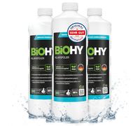 BiOHY Produit de rinçage (3 x 1l Bouteille) | Convient à Tous Les Lave-Vaisselle, pour Une Brillance imbattable des Verres et de la Vaisselle sans Taches d'eau (Klarspüler)