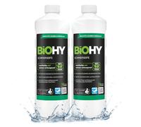 BiOHY Savon doux (2 x 1l Bouteille) | Nettoyant pour sols CONCENTRÉ | Ingrédients naturels | applicable sur caoutchouc, linoléum, parquet, PVC, pierre (Schmierseife)