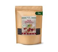 Biojoy Cerises griottes séchées BIO (1 kg), entières, sans noyaux et sans soufre
