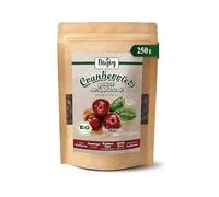 Biojoy Cranberry séchée BIO (250 g), Cranberries sucrées au Concentré de Jus de Pomme