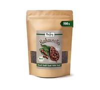 Biojoy Éclats de cacao BIO Criollo, crus, sans sucre ajouté, 500 g | Du Pérou, naturels, idéals pour pâtisser ou manger, Theobroma cacao L.