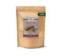 Biojoy Graines d’amarante BIO, entières, crues, comestibles, 1,5 kg | Du Pérou, idéales à cuire, semer ou planter, Amaranthus L.