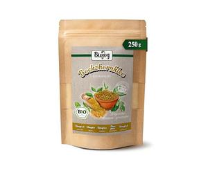 Biojoy Graines de fenugrec BIO moulues, indiennes, épice de fenugrec, 250 g | Poudre de fenugrec d’Inde, idéale pour la pâtisserie ou la cuisine, Trigonella foenum-graecum L.