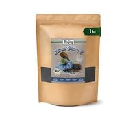 Biojoy Graines de nigelle BIO entières, 1 kg | D’Égypte, idéales pour assaisonner, semer et planter, Nigella sativa L.