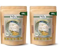 Biojoy Poudre de champignon BIO Crinière de Lion (100 g), Lion’s Mane, Hydne Hérisson, séché et finement moulu (Hericium erinaceus L.) (Lot de 2)