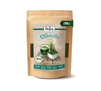 Biojoy Poudre de chlorella BIO, crue, poudre d’algues chlorella, 100 g | De Chine, non traitée, Chlorella vulgaris L.