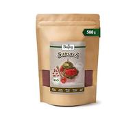Biojoy Sumac BIO turc, finement moulu, avec 5% de sel gemme, 500 g | Assaisonnement au sumac non traité, Rhus coriaria L.