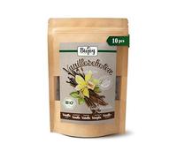 Biojoy Véritables gousses de vanille Bourbon BIO, entières, Madagascar, x10