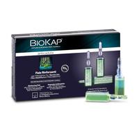 BIOKAP Lot de 12 ampoules fortifiantes anti-chute de cheveux à 98 % d'ingrédients naturels, renforce et renforce les cheveux avec bambou bio et Olax dissitiflora, graines de lin, cuivre, biotine