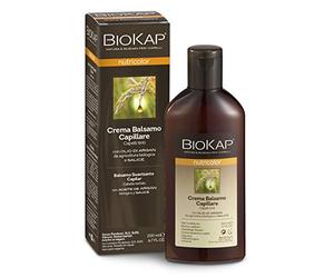 BIOKAP Nutricolor Après-shampoing de qualité supérieure 200 ml | Pour cheveux colorés - Ingrédients actifs végétaux - Huile d'argan bio - Extrait de saule - Romarin - Eucalyptus - Végétalien