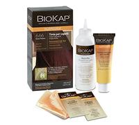 BIOKAP Nutricolor, Couleur des cheveux 6.66 Rouge rubis, Teinte cheveux sans ammoniaque qui rend les cheveux doux et brillants, Coloration cheveux avec des couleurs naturelles, 140 ml