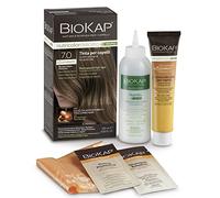 BIOKAP Nutricolor Délicato Rapid, Teinture cheveux 7.0 Blonde Moyen Naturel, Teinte cheveux sans ammoniaque qui rend les cheveux souples, Coloration cheveux avec 10 minutes de pose, 135 ml