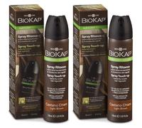 BIOKAP Nutricolor Delicato Spray Retouche Coloration Châtain Clair 2x75 ml