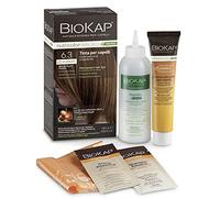 BIOKAP Nutricolor Doux Rapid, Teinte cheveux sans ammoniaque qui rend les cheveux doux, Coloration cheveux avec 10 minutes de pose, 135 ml (6.3 Blond Foncé Doré)