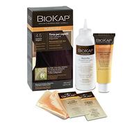 BIOKAP Nutricolor, Teinture cheveux 4,5 Châtain Acajou Teinte cheveux sans ammoniaque qui rend les cheveux souples et brillants, Coloration cheveux avec couleurs naturelles, 140 ml