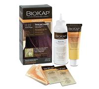 BIOKAP Nutricolor, Teinture cheveux 5.22 Rouge Prugne, Teinte cheveux sans ammoniaque qui rend les cheveux souples et brillants, Coloration cheveux avec couleurs naturelles, 140 ml