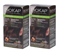 Biokap Nutricolordelicato Teinture Pour Cheveux 5.05 Châtain Noisette 2x140 ml