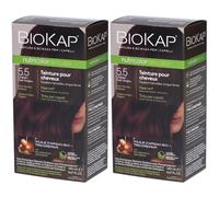 Biokap Nutricolordelicato Teinture Pour Cheveux 5.5 Châtain Clair Acajou 2x140 ml