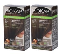 Biokap Nutricolordelicato Teinture Pour Cheveux 6.3 Blond Foncé Doré 2x140 ml