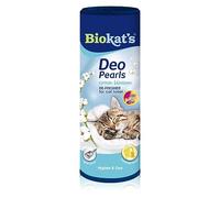 Biokat’s Deo Pearls fleur de coton - Complément de litière parfumé pour la fraîcheur et les agglomérats compacts dans les toilettes du chat - 1 boîte (1 à 700 g)