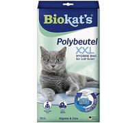 Biokat’s sac en polyéthylène XXL - Sachet à mettre dans les toilettes du chat pour un changement hygiénique de litière - 1 paquets (1 à 12 sachets)
