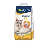 Biokat’s Classic 3in1 sans parfum - Litière pour chats agglomérante avec grains de 3 tailles différentes - 1 sac (1 à 18 l)