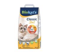 Biokat’s Classic 3in1 sans parfum - Litière pour chats agglomérante avec grains de 3 tailles différentes - 1 sac (1 à 10 l)