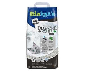 BIOKAT'S Diamond Care Classic 8 L - Litière pour chats agglomérante à base de bentonite