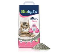 Biokat's Litière pour chat Micro fresh avec parfum d'été - Litière agglomérante en bentonite avec grain extra fin pour un rendement élevé - 1 sac (1 x 14 l)