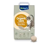 Biokat's Organic Wheat Fibres 4,2 kg - Litière agglomérante Fine pour Chats à Base de Fibres végétales renouvelables et biodégradables - 1 Sac (1 x 4,2 kg)