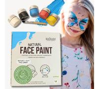 BioKidd Palette de Maquillage de Fête Liquide, Bio, Non-Toxique, Lavable - pour Peaux Sensibles - Kit de Peinture Faciale Magic Party Face Paint - Cadeau pour Carnaval, Anniversaire, Noël - 5x10ml