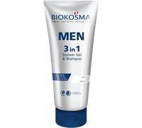 BIOKOSMA Shower Gel, Shampoo & Face Wash MEN - 200 ml