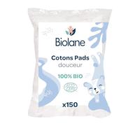 Biolane - Cotons douceur 100% Bio - Peaux sensibles - 150 cotons