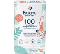 Biolane Couches À Base De Matières D'Origines Naturelles Taille 3 4-9kg Toutes Peaux 52 Pièces